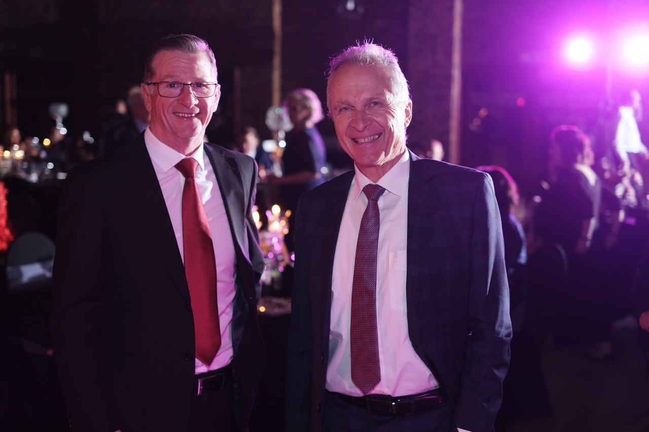 (Left) Hayden Hutton, Managing Director of STIHL South Africa, and Norbert Pick, STIHL Executive Board Member for Marketing and Sales