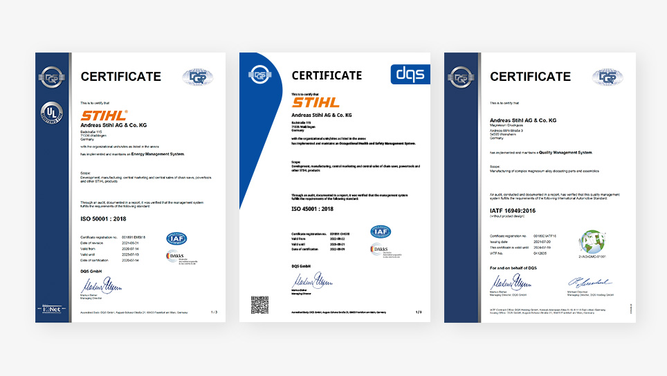 Certification ISO
