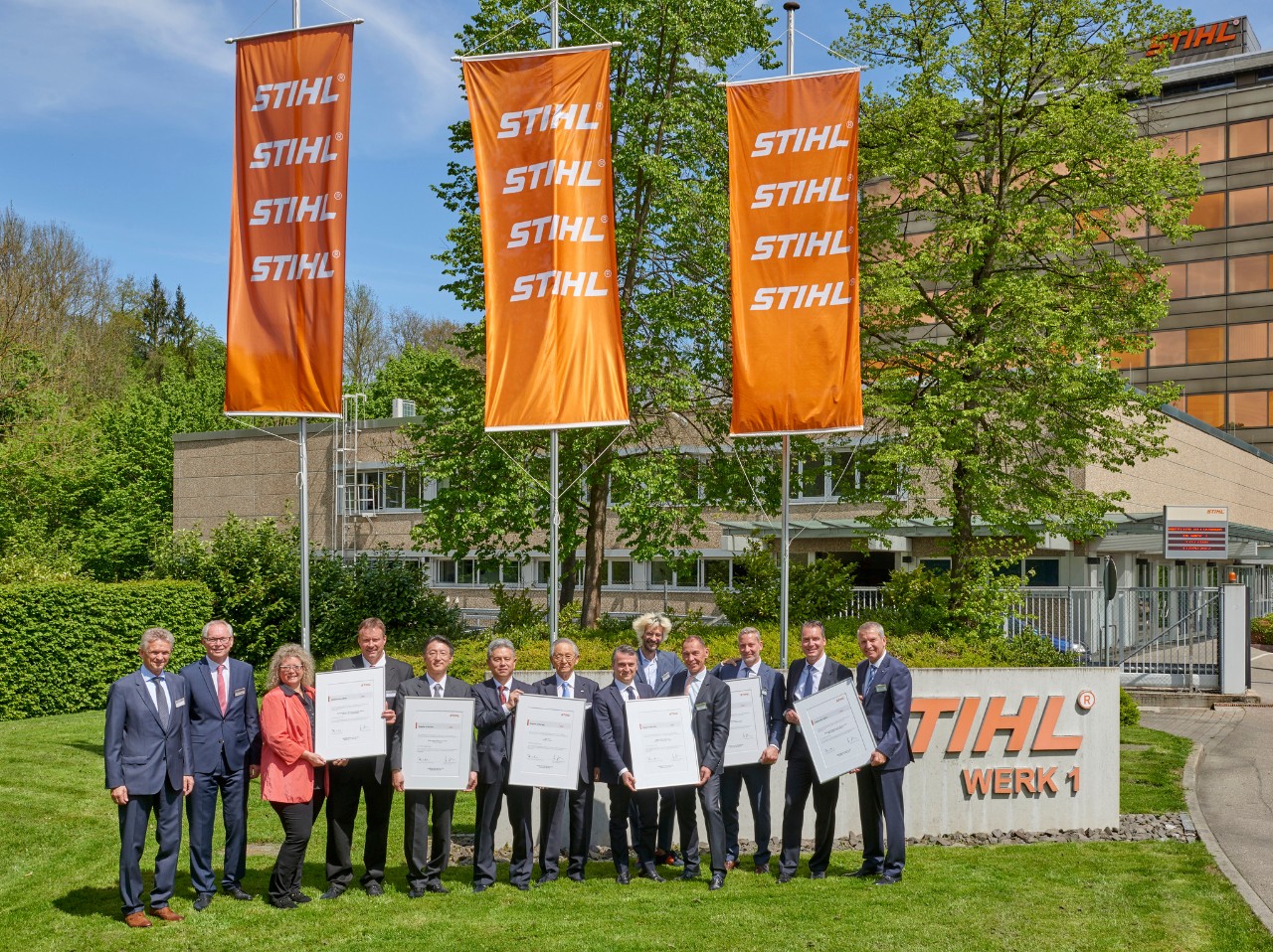 STIHL distingue six de ses fournisseurs.