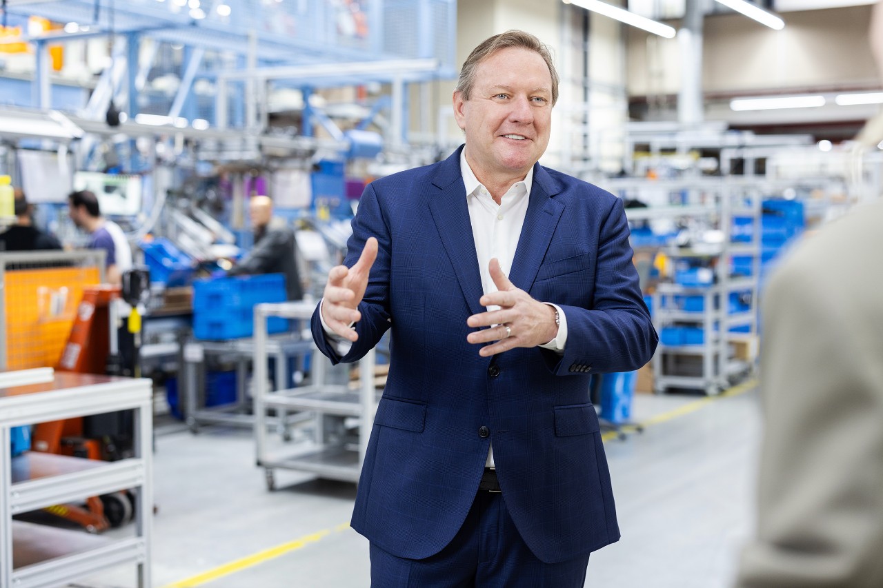 Michael Traub dans l’atelier de montage du site de l’usine 2 de Waiblingen.