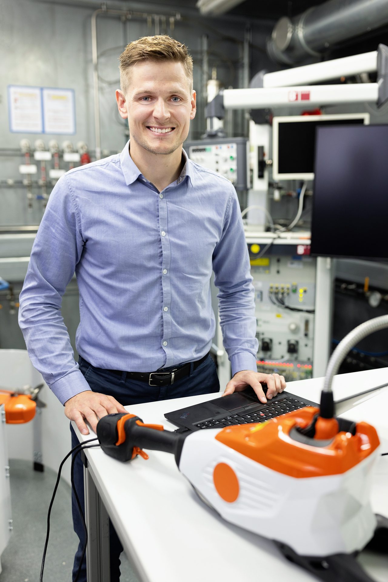 Max Ryssel (2/CYC) travaille depuis dix ans chez STIHL dans le domaine du développement fonctionnel.